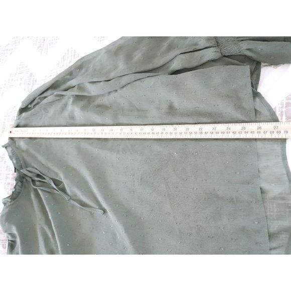 INC INTERNATIONAL CONCEPTS Women's Clip-Dot Tie-Neck Blouse XXL - Picture 10 of 11